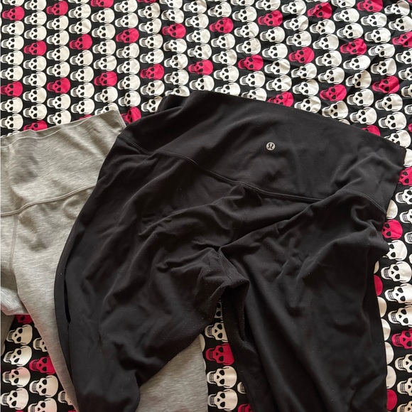 lululemon athletica Pants - lululemon athletica Black and Gray Leggings